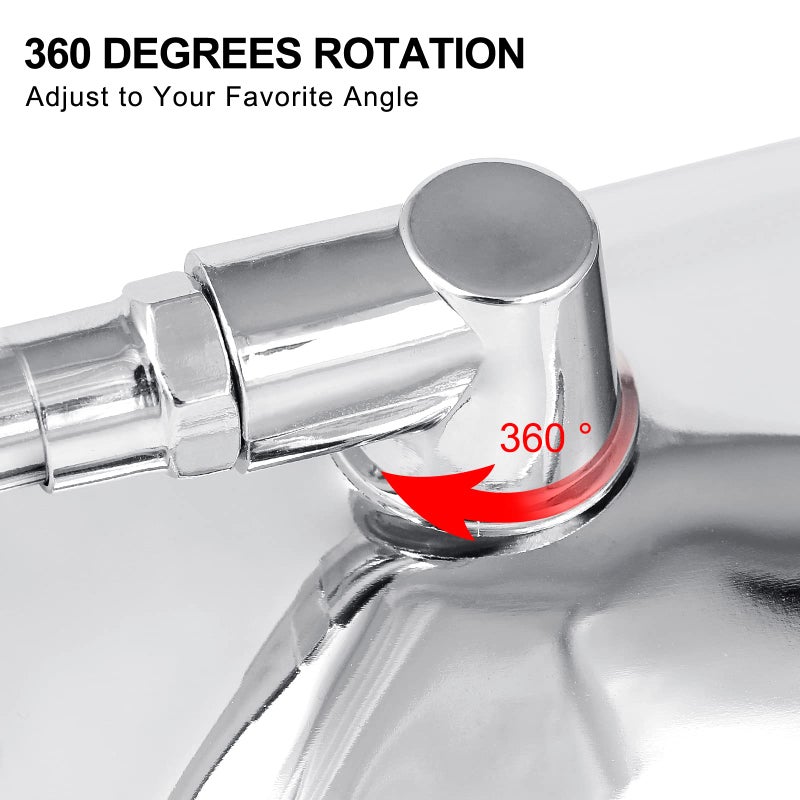 Surpassme 10MM Chrome Motorcycle Mirrors  Universal Silver Rectangle Motorcycle Rearview Mirrors - Image 4